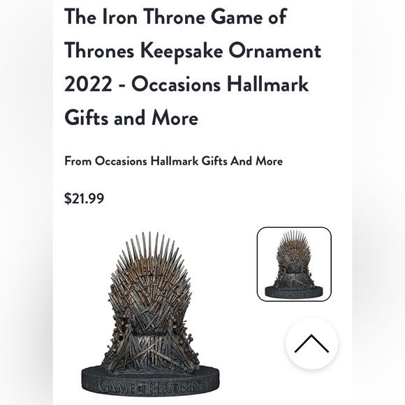Iron Throne Ornament - Picture 2 of 15